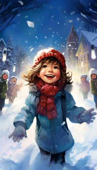 Christmas Fun Paint By Numbers Kit - 40x70 cm