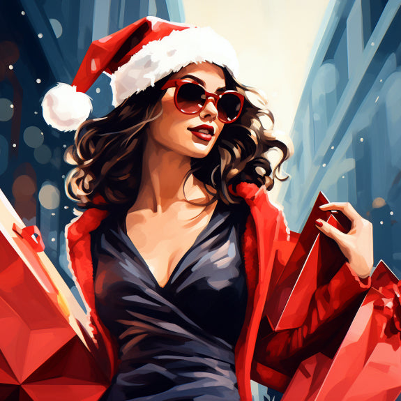 Christmas Shopping Paint By Numbers Kit