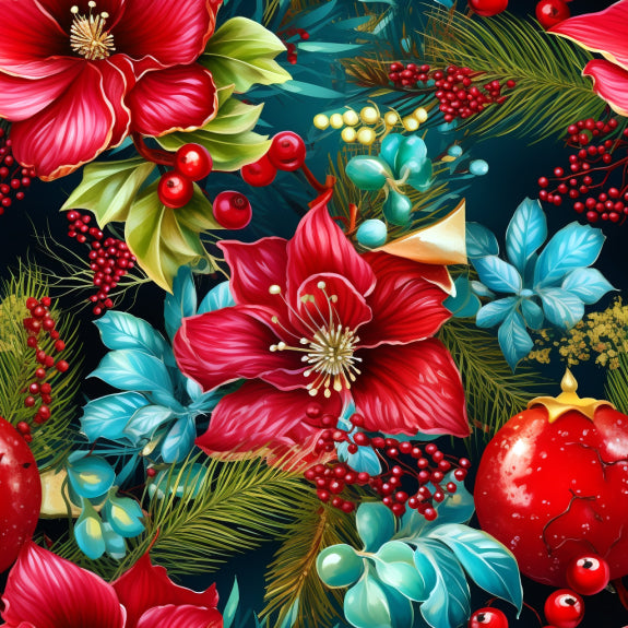 Christmas Flowers Paint By Numbers Kit