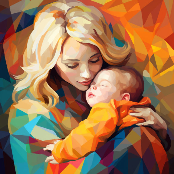 Mother And Son Christmas Paint By Numbers Kit