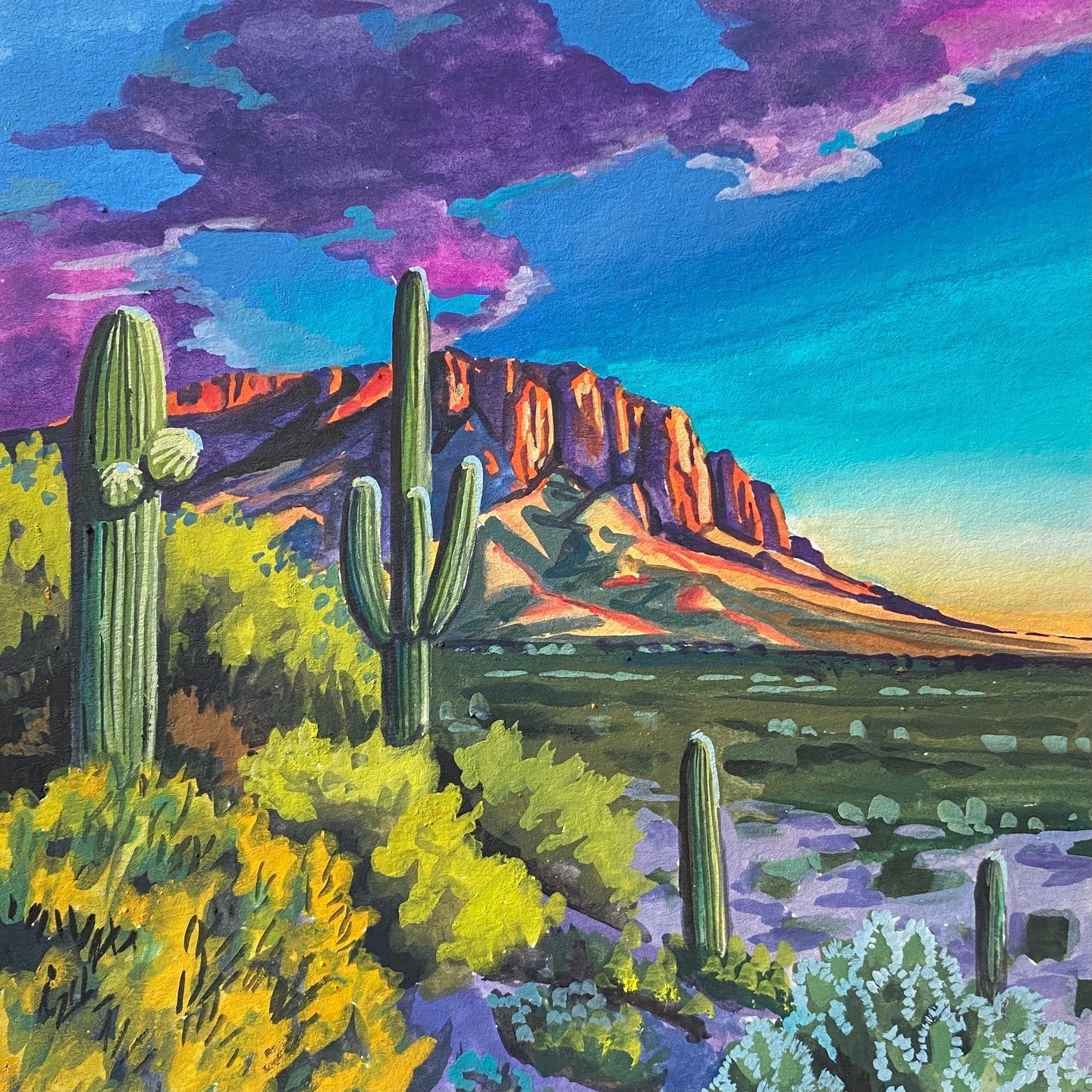 Mini Paint by Numbers Kit - 25x25 cm