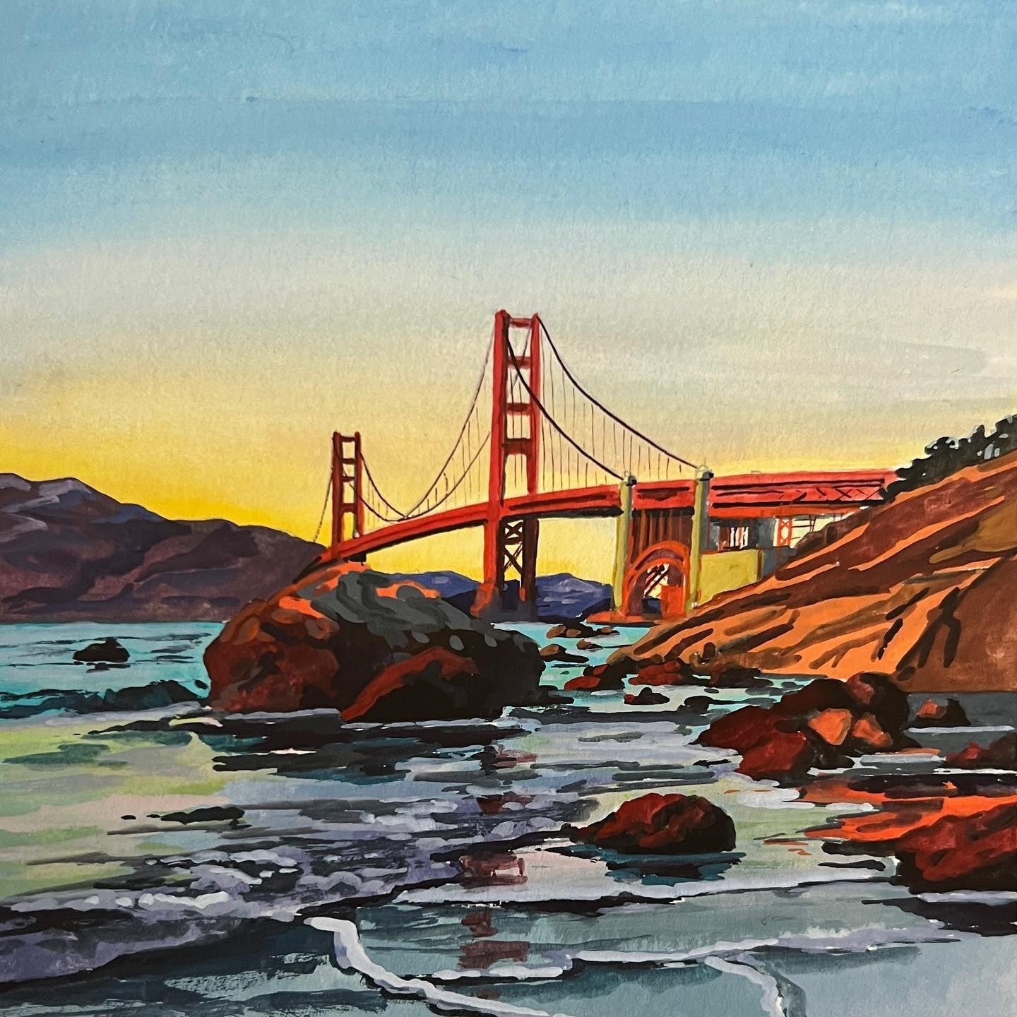 Mini Paint by Numbers Kit - 25x25 cm