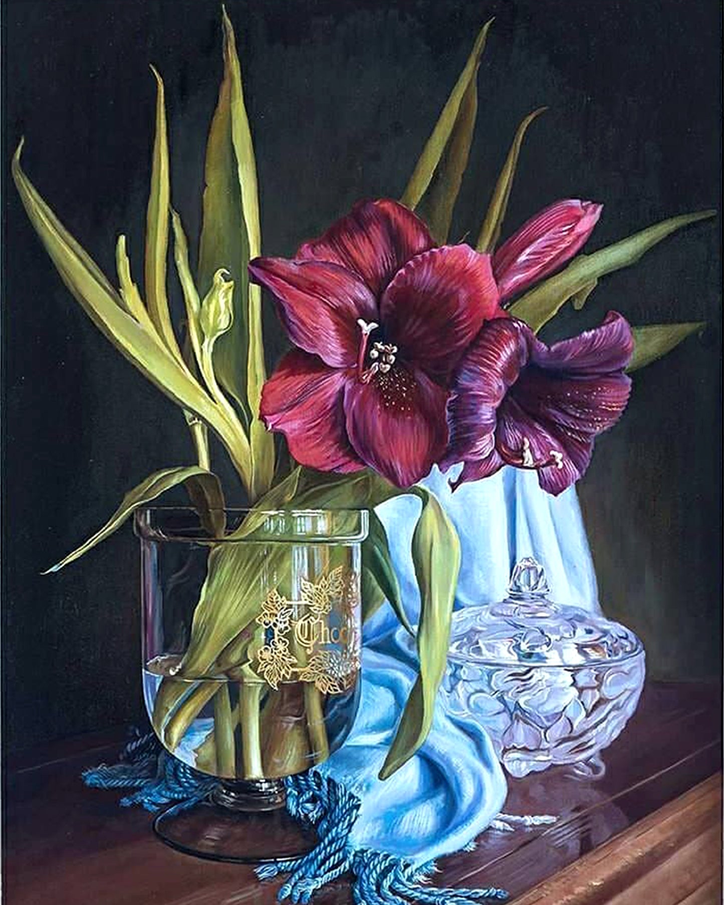 Blooming Flowers By Victor Ceban
