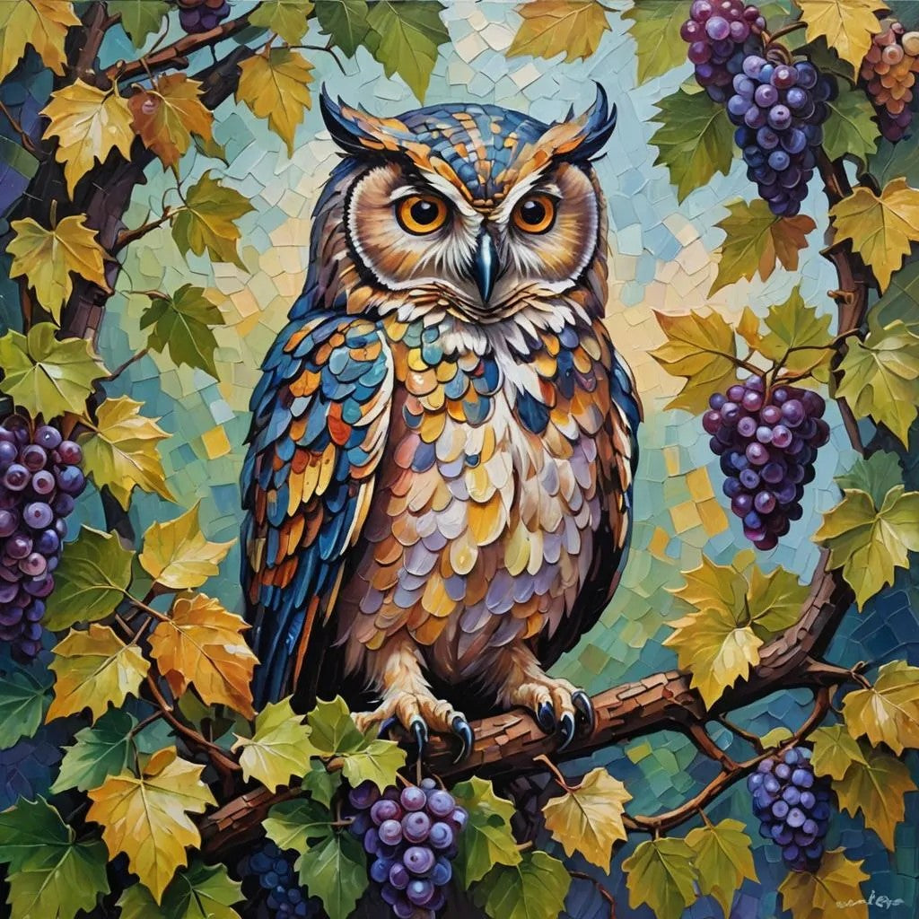 Owl And Grapes Wine
