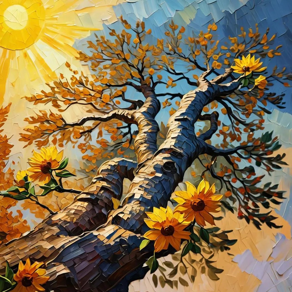 Tree in the sun