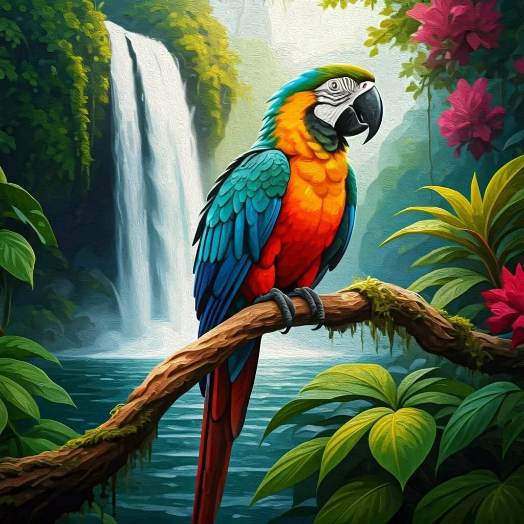 Vibrant Amazonia Parrot