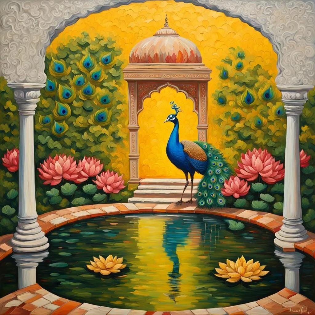 Peacock At Indian Palace