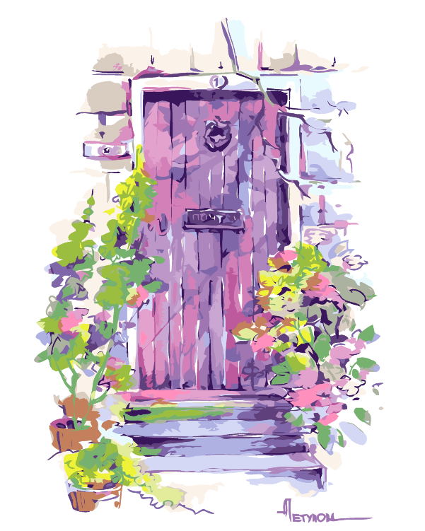 Purple Door By Anna Petunova
