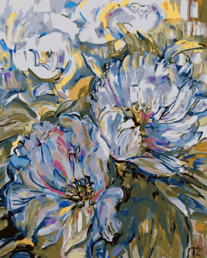 White peonies By Tatiana Mints