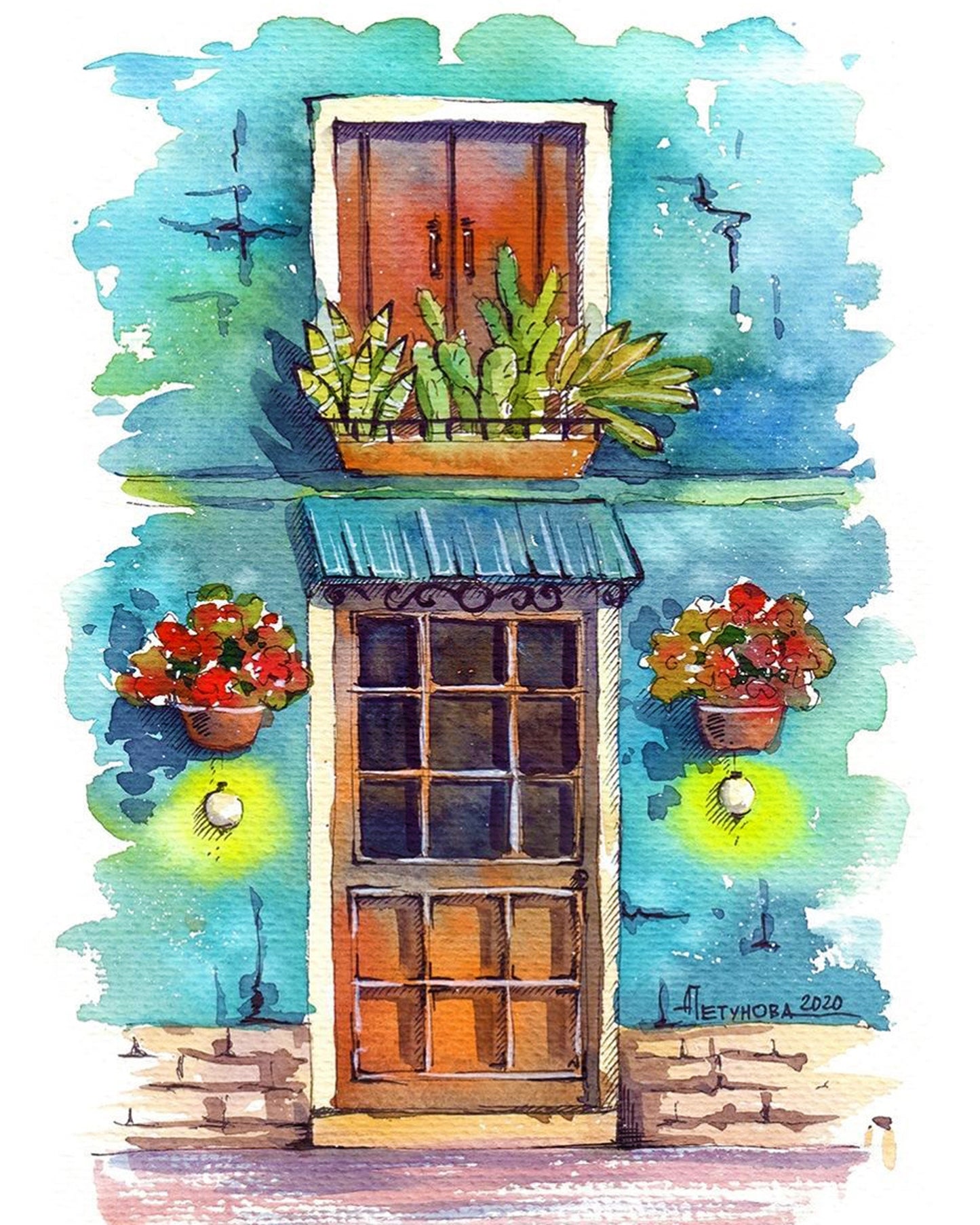 Blue Door By Anna Petunova