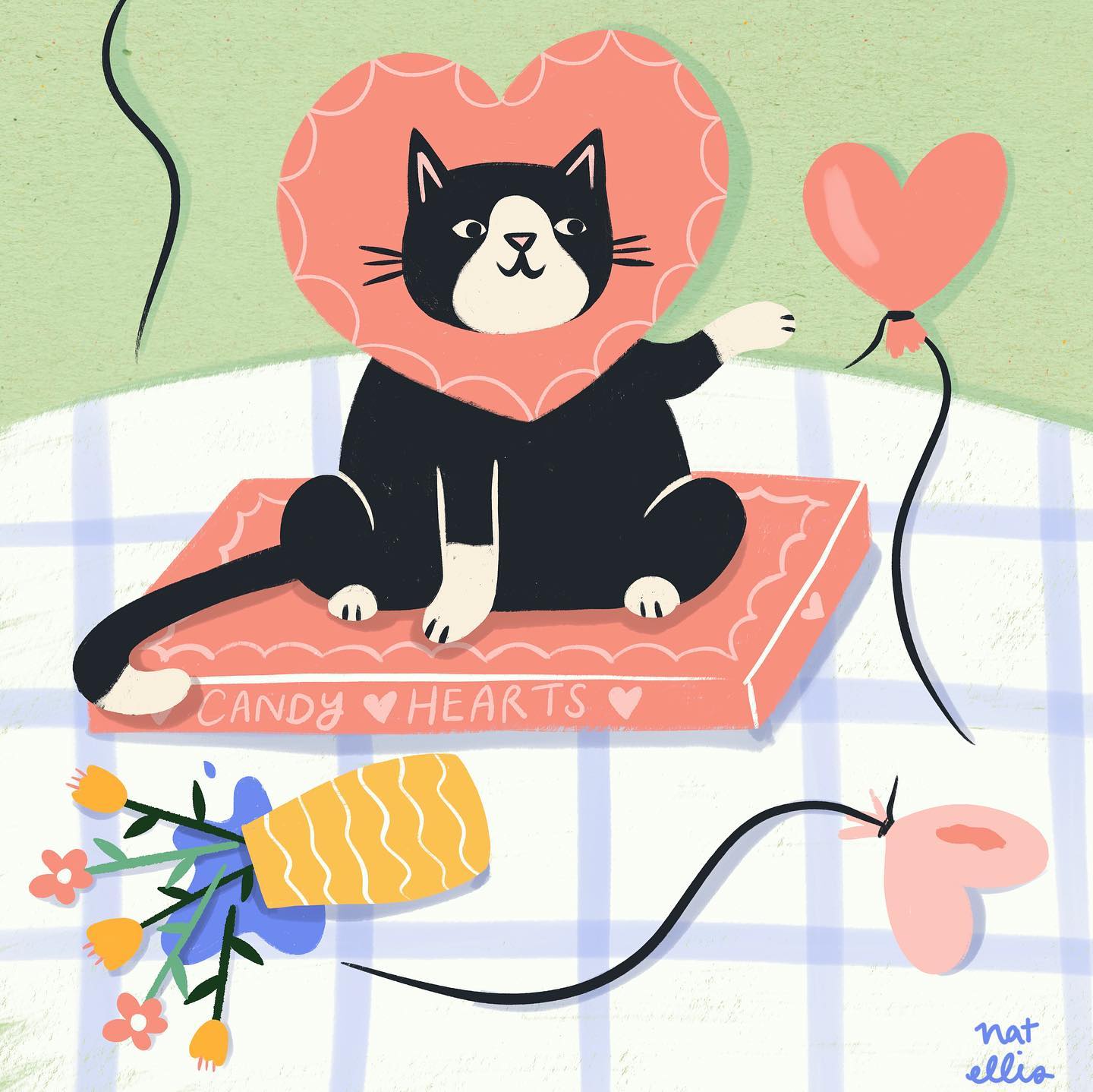 Candy Hearts By Nat Ellis