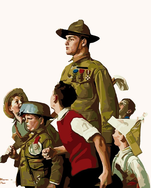The Dough Boy And His Admirers By Norman Rockwell