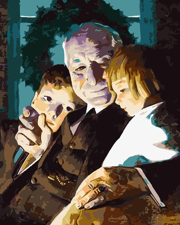Grandpas Christmas Visit The Story Of Christmas By Norman Rockwell