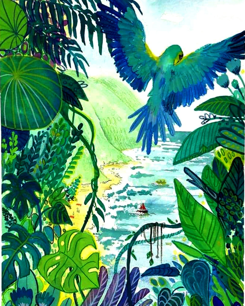 Flying Parrot By Zuzanna Sak
