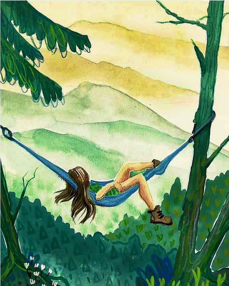 Girl And The Hammock By Zuzanna Sak