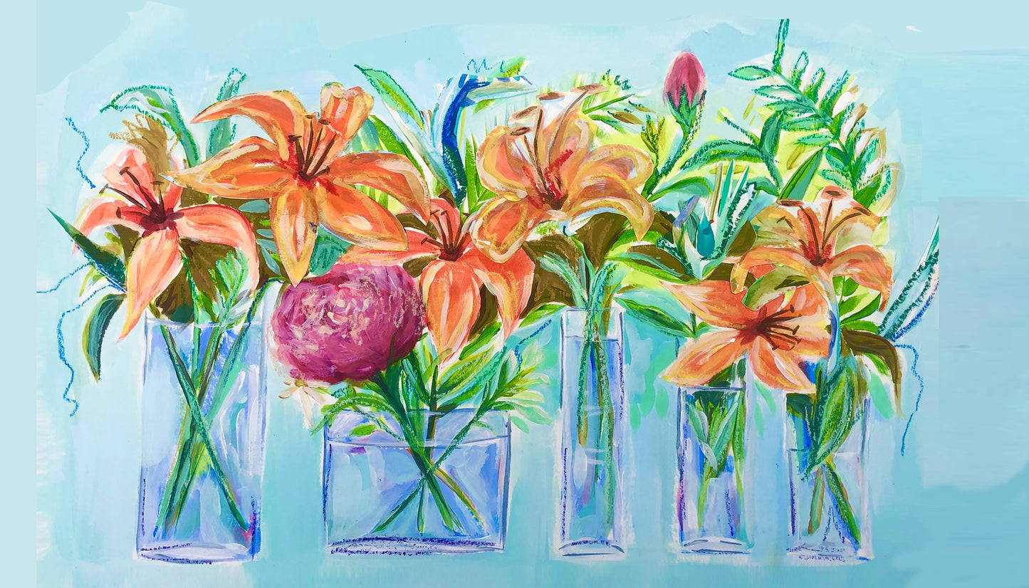 They Danced a Happy Dance By Lauren Combs - 16x 27.5inch