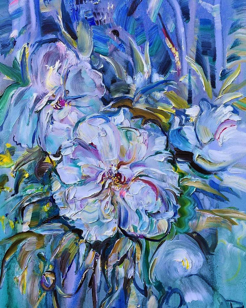Tree peony white By Tatiana Mints