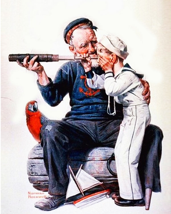 Setting Ones Sights By Norman Rockwell