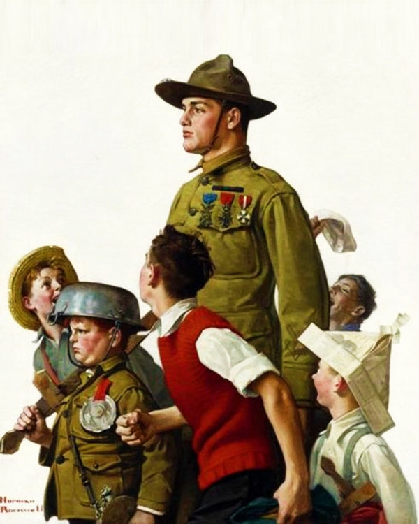 The Dough Boy And His Admirers By Norman Rockwell
