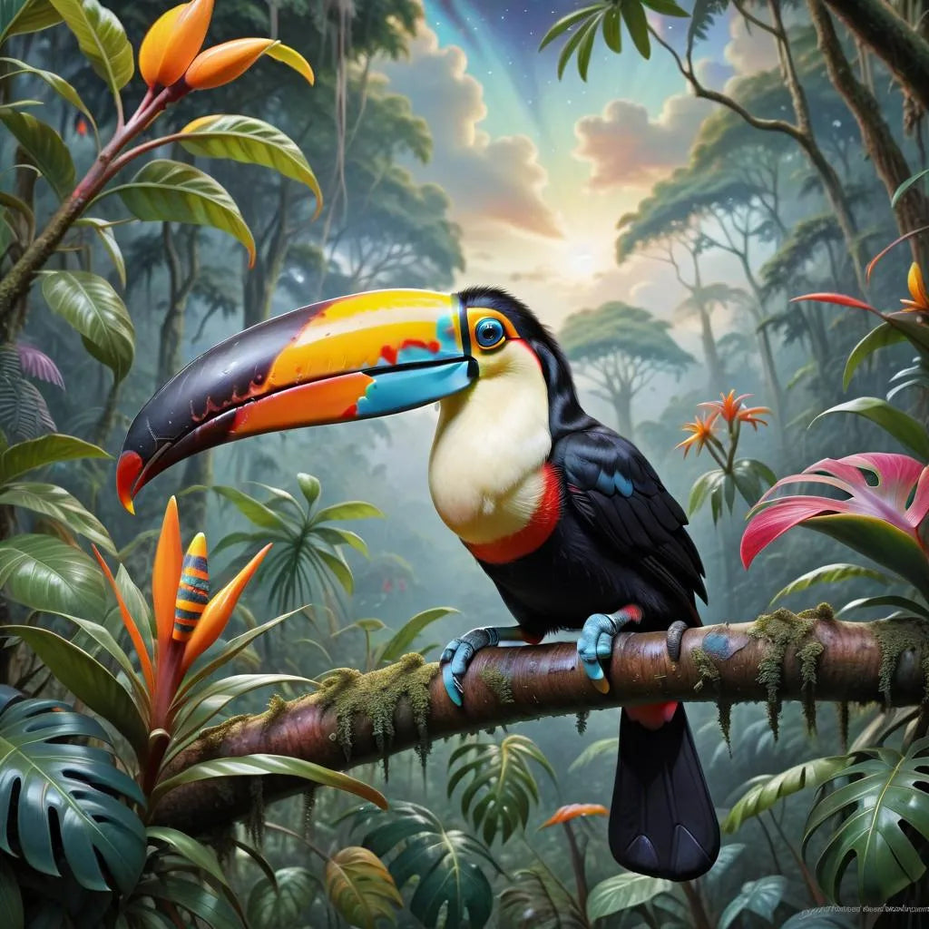 Rainbow Billed Toucan