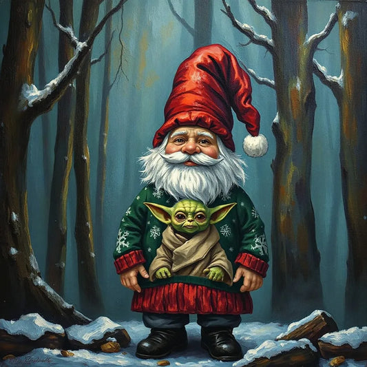 Gnome In The Forest