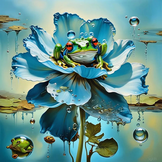 Frog And Flower