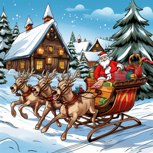 Christmas Time Paint By Numbers Kit