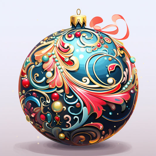 Christmas Ornament Paint By Numbers Kit