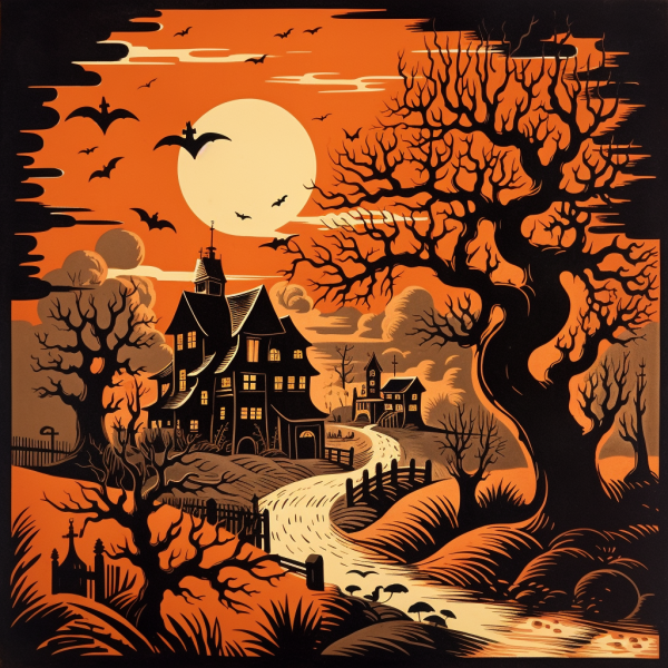 Spooky Halloween Paint By Numbers Kit