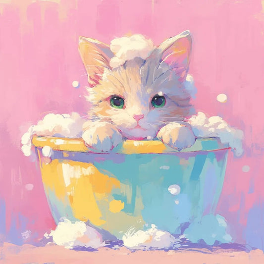 Cat in Bath Tub