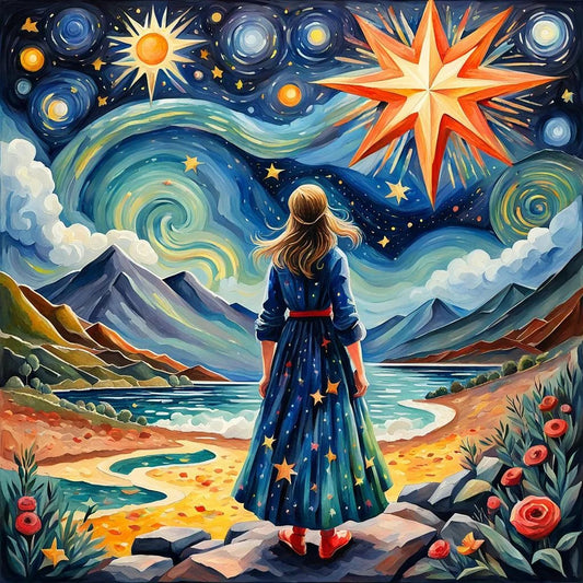 Girl And Stars
