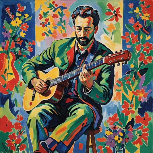 Musician Henri Matisse Style