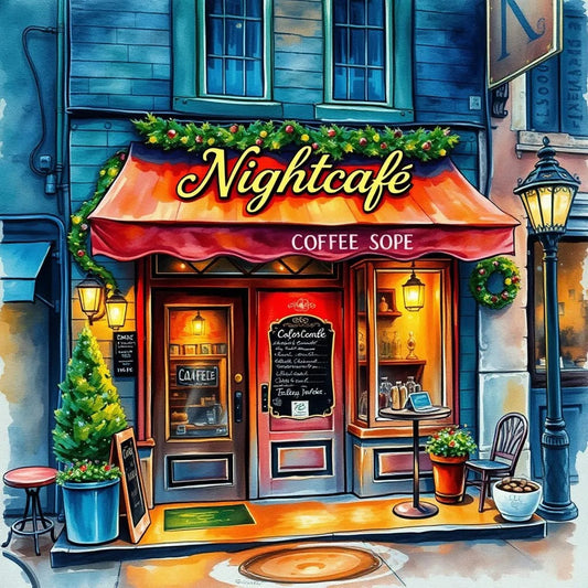 Night Cafe Scene