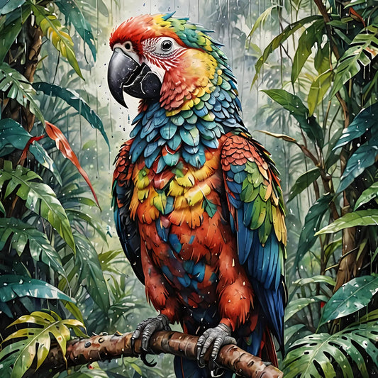 Parrot In The Rainforest