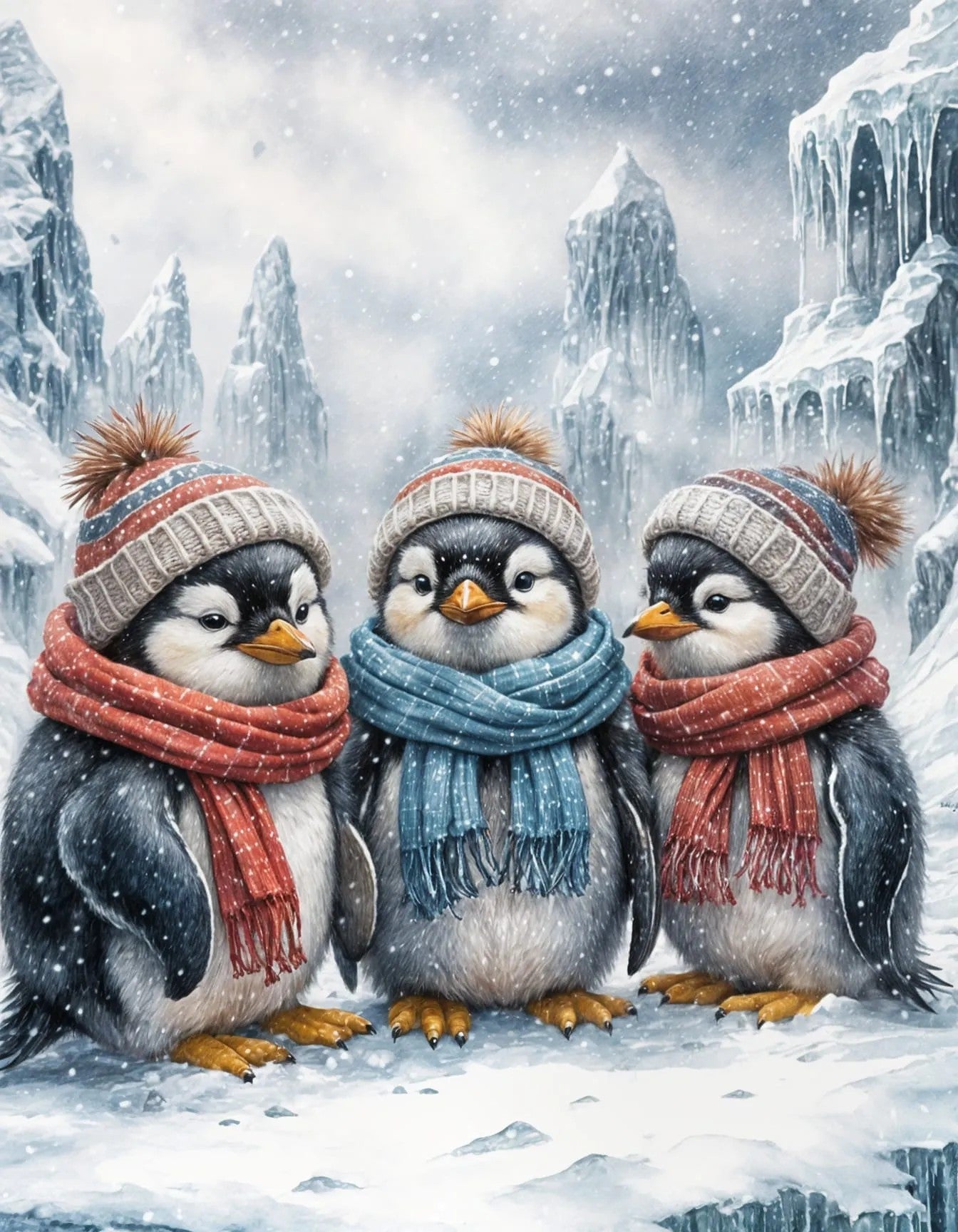 Three Penguins