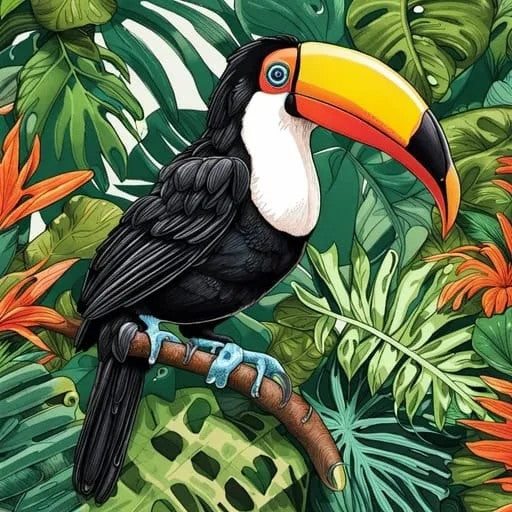 Toucan Sitting On A Branchc