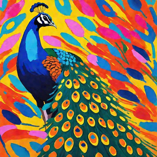 Vibrant peacock