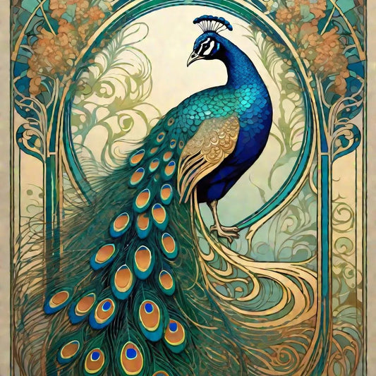 ornate peacock