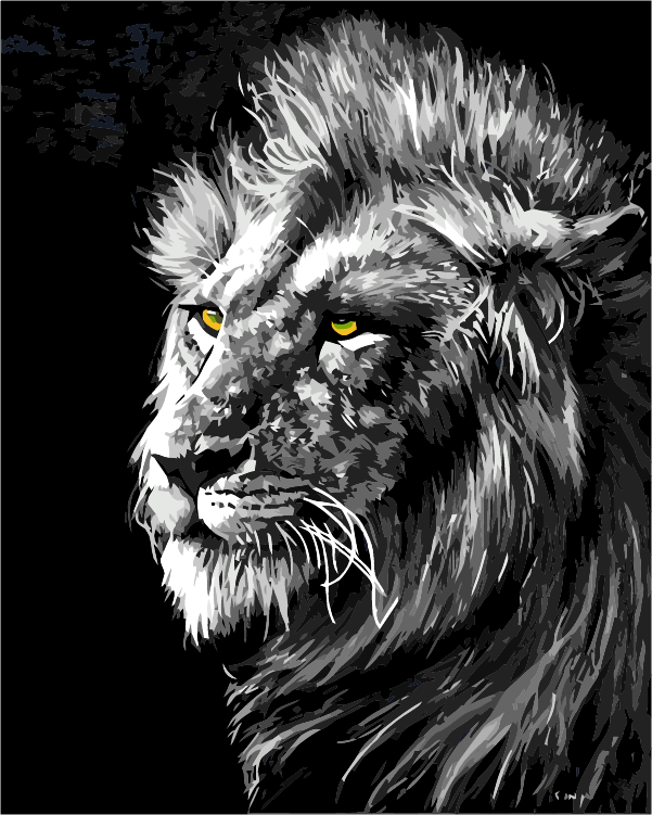 Portrait Of A Lion By Stanislav Atanasov