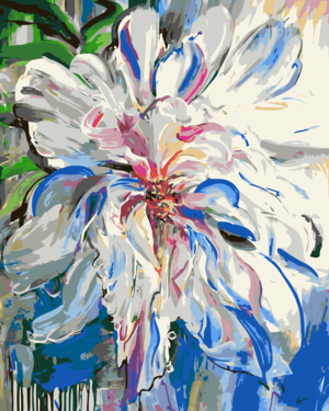 White Peonies Flower By Tatiana Mints