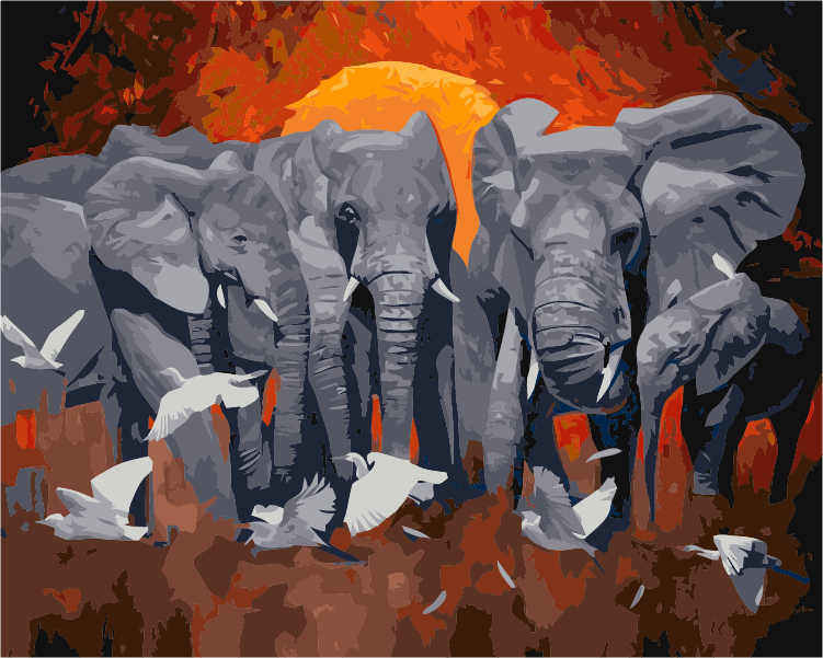 Elephants By Stanislav Atanasov