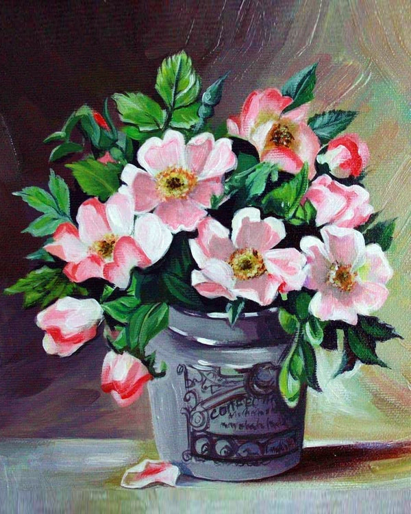 Flowers in a Vase By Anna Alexandrova