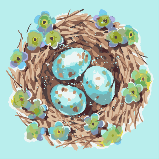 Holiday Eggs - Mini Paint by Numbers Kit