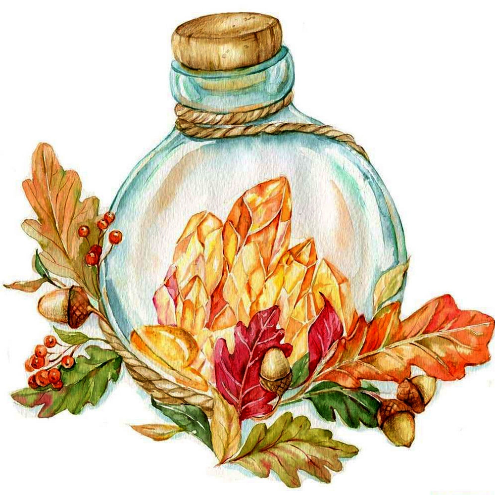 Crystals In a Bottle By Daria Smirnovva