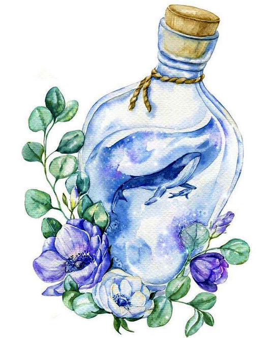 Whale In A Bottle By Daria Smirnovva