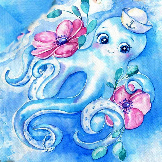 Cute Octopus By Daria Smirnovva