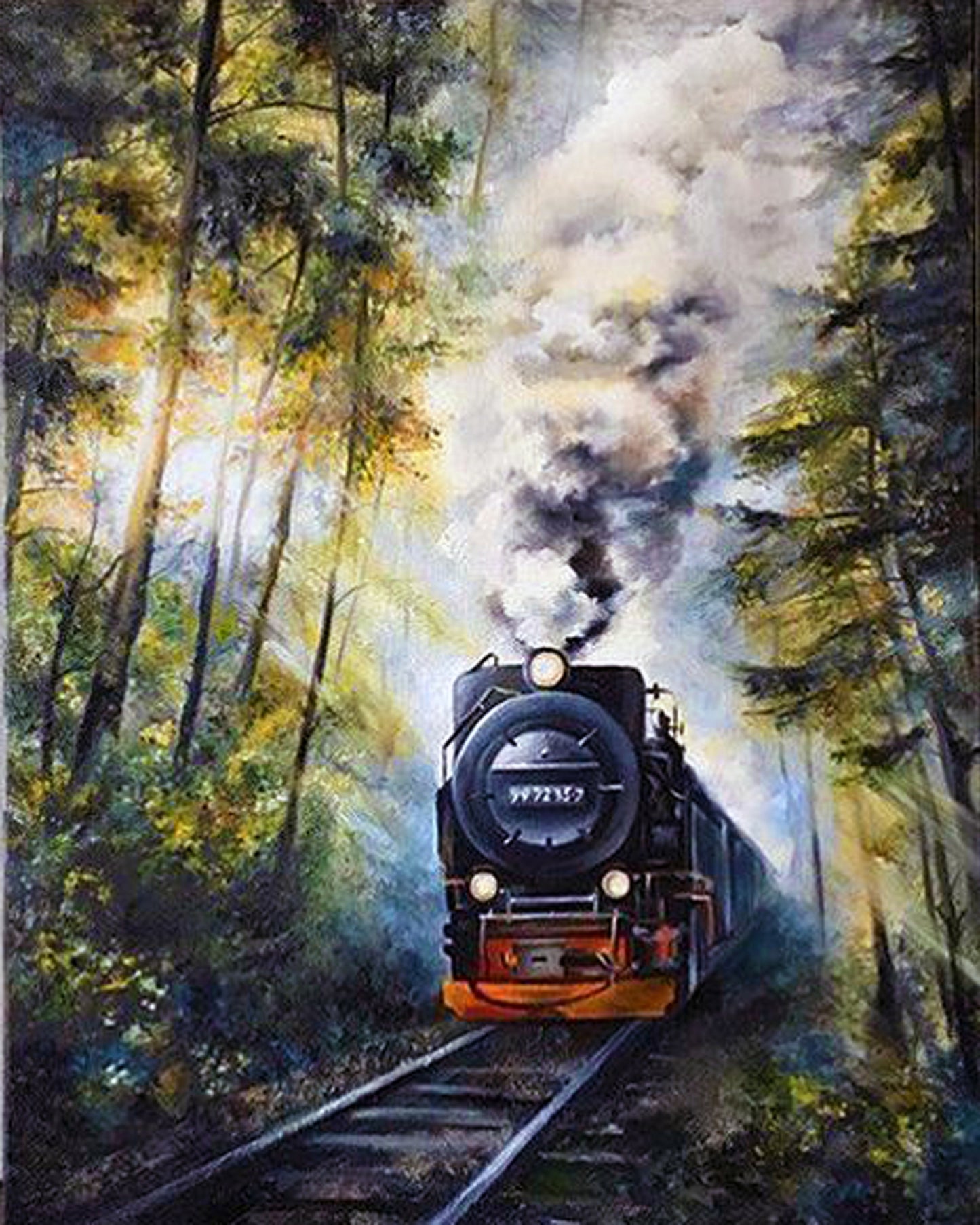 Train Through The Forest By Diana Tuchs