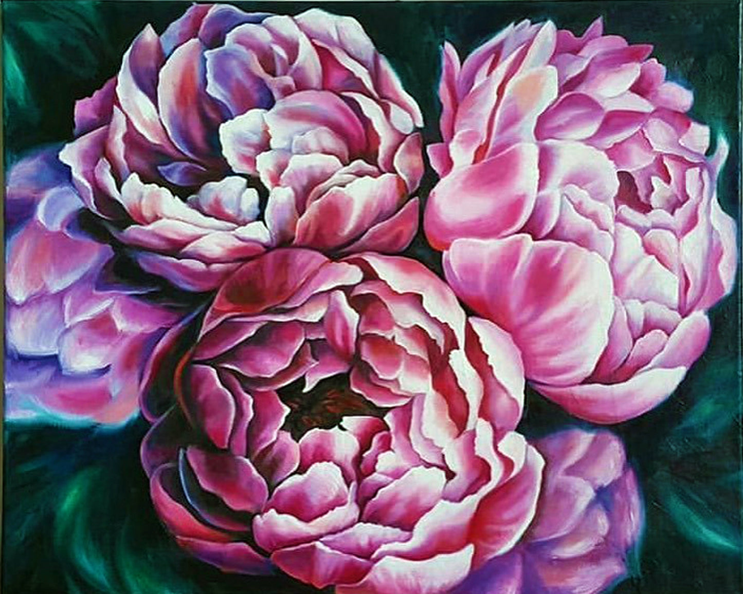 Bunch of Peonies By Diana Tuchs