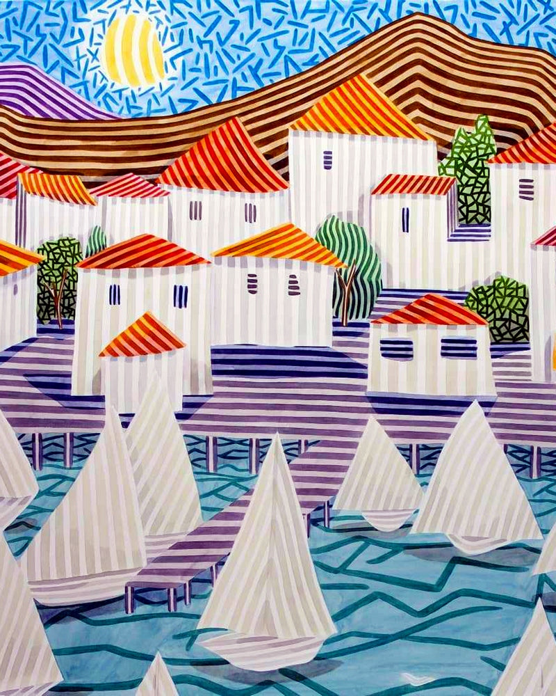 Houses and Boats By Javier Ortas