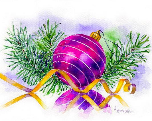 Purple Christmas Ball - Melanie Recommends
